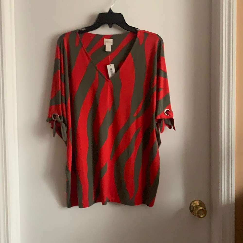 Fall special - NEW red and olive blouse